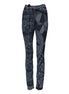 Dolce & Gabbana Blue Graphic Print Cotton Skinny Denim Jeans Dolce & Gabbana