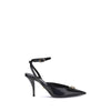 Versace Bos Taurus High Heel Pumps aus schwarzem Kalbsleder