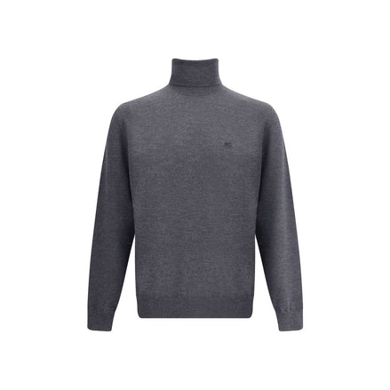 Etro Gray Wool Turtleneck Etro