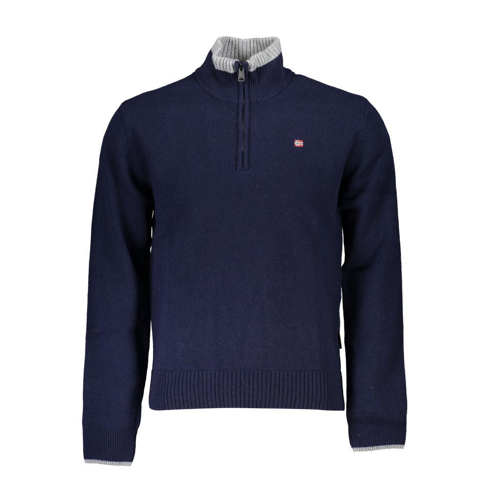 Napapijri Blue Tessuto Men's Sweater Napapijri
