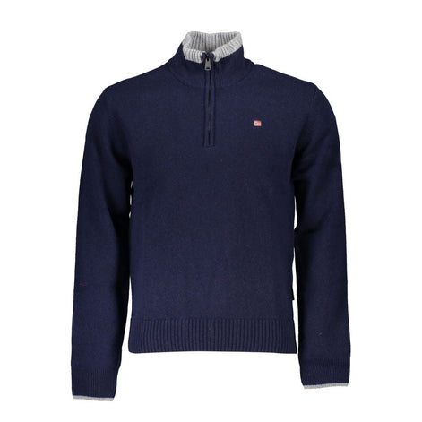 Napapijri Blue Tessuto Men's Sweater Napapijri
