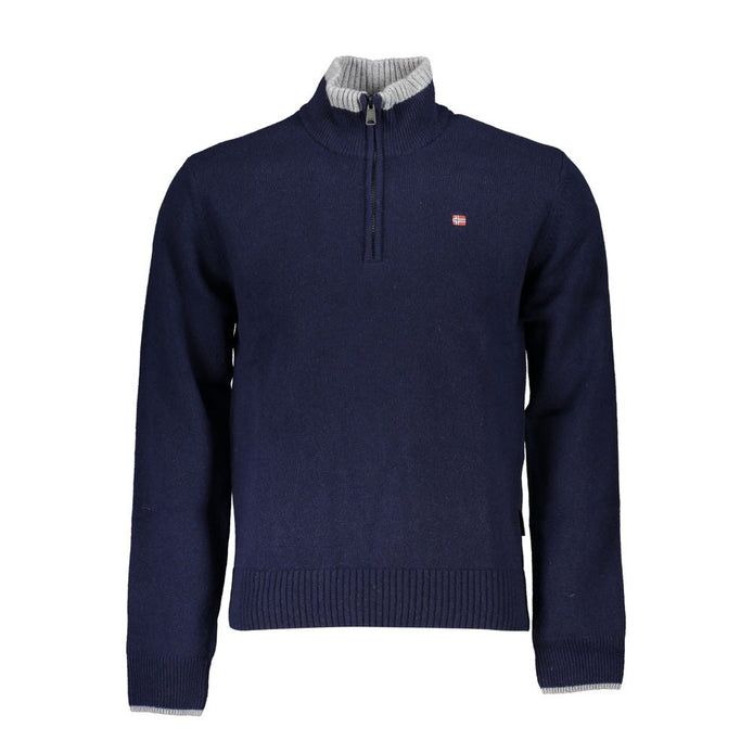Napapijri Blue Tessuto Men's Sweater Napapijri