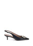 Ferragamo Black Calf Leather Bos Taurus High Heel Pumps Ferragamo