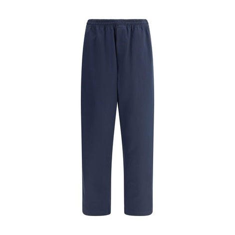 Prada Blue Cotton Casual Pants Prada