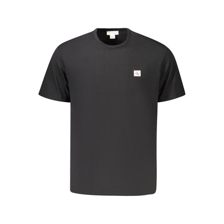 Calvin Klein Black Cotton Men T-Shirt Calvin Klein