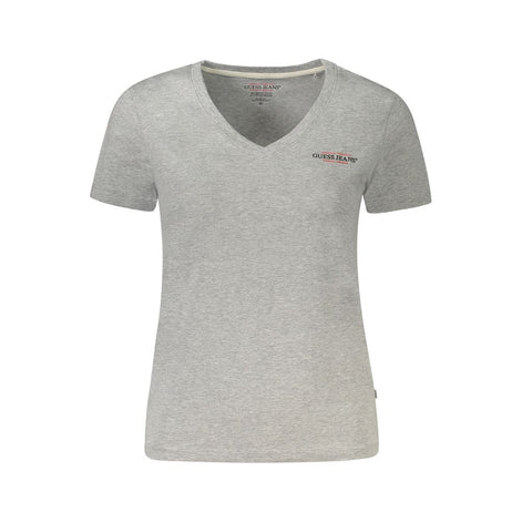Guess Jeans Grigio Cotton Women T-Shirt Guess Jeans