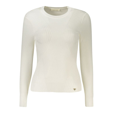 Guess Jeans Bianco Viscosa Women Sweater