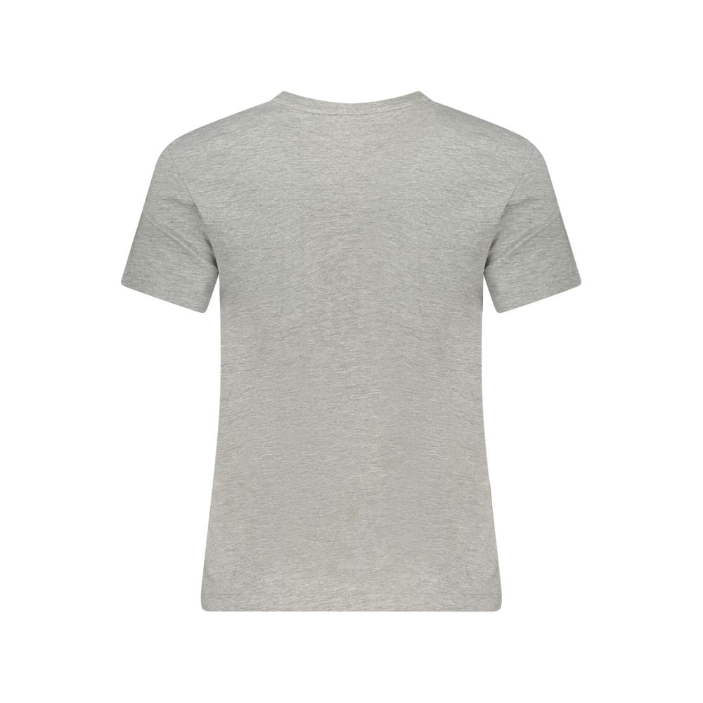 Guess Jeans Grey Organic Cotton Women T-Shirt Guess Jeans