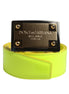 Dolce & Gabbana Yellow Green Classic Metal Logo Buckle Belt Dolce & Gabbana