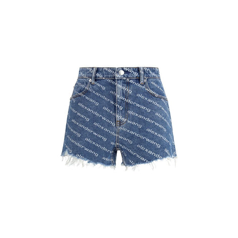 Alexander Wang Blue Cotton Bermuda Shorts Alexander Wang