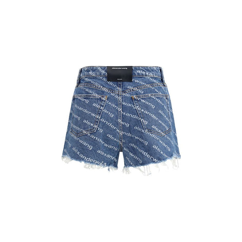 Alexander Wang Blue Cotton Bermuda Shorts Alexander Wang