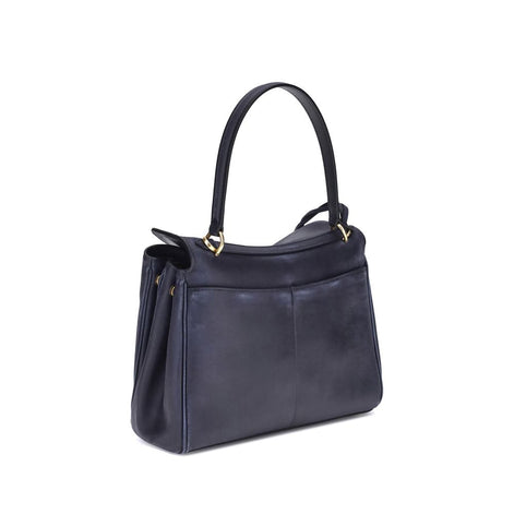Balenciaga Blue Calf Leather Bos Taurus Shoulder Bag Balenciaga