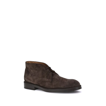 Tod's Brown Calf Leather Bos Taurus Ankle Boots Tod's