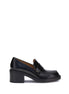 Tod's Black Calf Leather Bos Taurus Platform Loafers Tod's