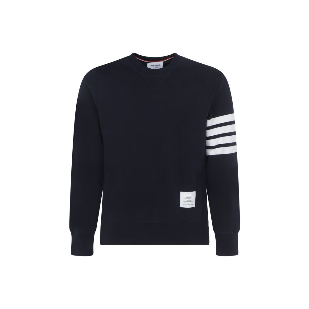 Thom Browne Blue Cotton Sweatshirt Thom Browne