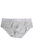 Dolce & Gabbana Gray Cotton Stretch Regular Brief Underwear Dolce & Gabbana