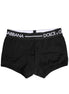 Dolce & Gabbana Black Cotton Stretch Regular Boxer Underwear Dolce & Gabbana