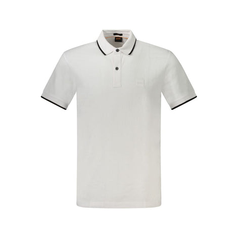 Hugo Boss White Cotton Men's Polo Shirt Hugo Boss