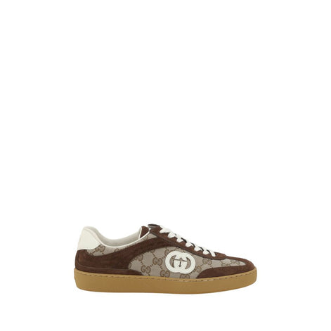 Gucci Brown Calf Leather Bos Taurus Low Top Sneakers Gucci