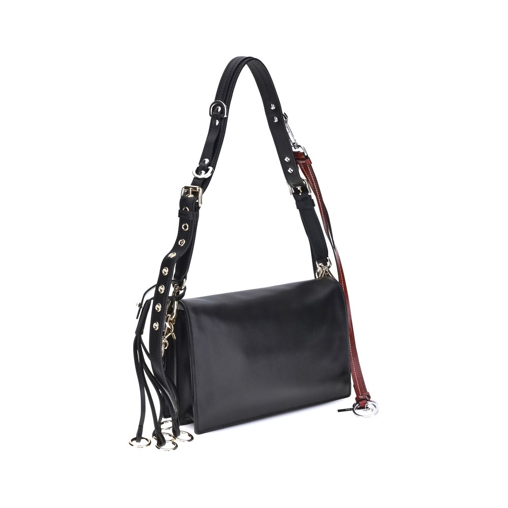 Prada Black Calf Leather Bos Taurus Shoulder Bag Prada