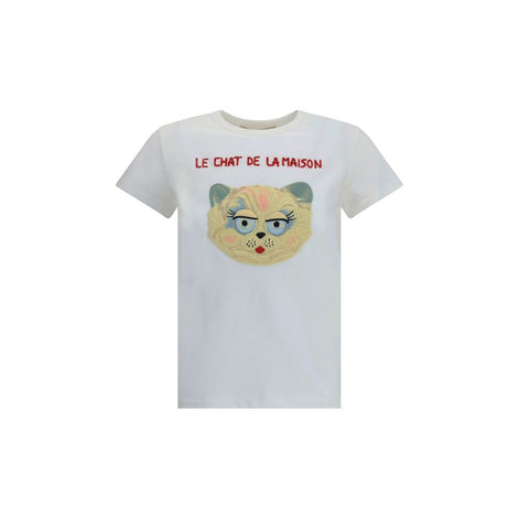 Valentino White Cotton T-Shirt Valentino