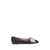 Valentino Garavani Black Calf Leather Bos Taurus Ballet Flats Valentino Garavani