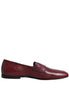 Dolce & Gabbana Burgundy Calfskin Leather Formal Slip On Shoes Dolce & Gabbana
