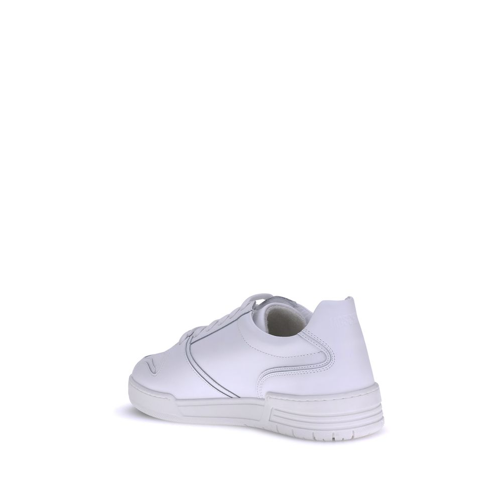 Moschino White Rubber Low Top Sneakers Moschino