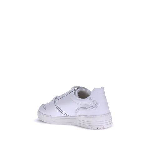 Moschino White Rubber Low Top Sneakers Moschino