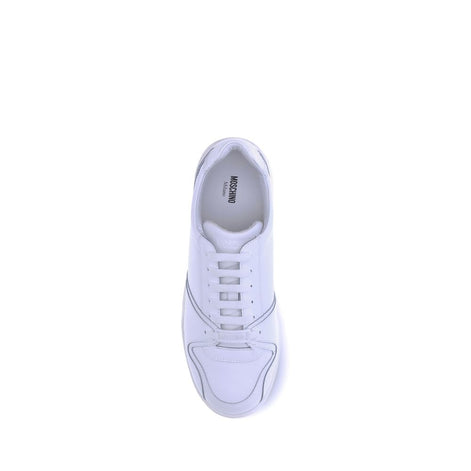 Moschino White Rubber Low Top Sneakers Moschino