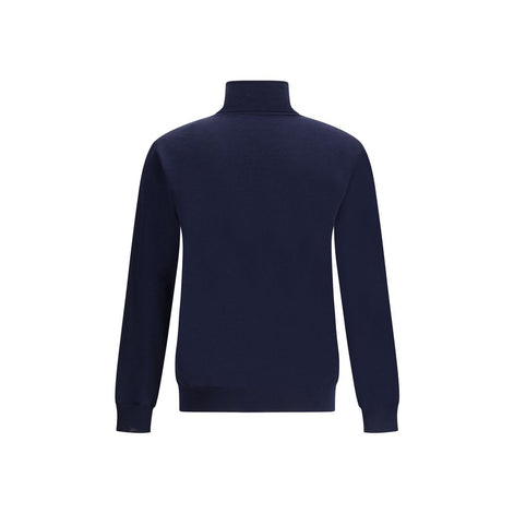 Valentino Blue Fleece Wool Turtleneck Valentino