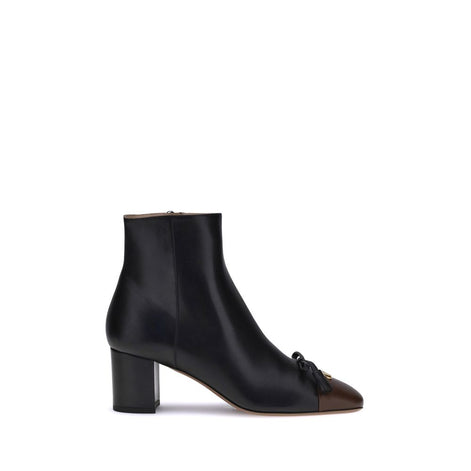 Valentino Garavani Black Goatskin Ankle Boots Valentino Garavani
