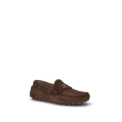 Valentino Garavani Brown Rubber Slip-On Loafers Valentino Garavani