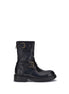 Dolce & Gabbana Black Calf Leather Bos Taurus Lace-Up Boots Dolce & Gabbana