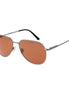 Serengeti Gray Metal Sunglasses Serengeti