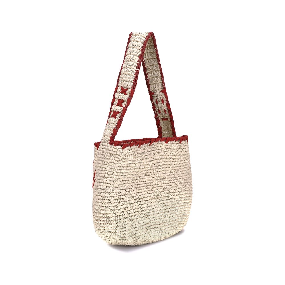 Marni Beige Raffia Shoulder Bag Marni