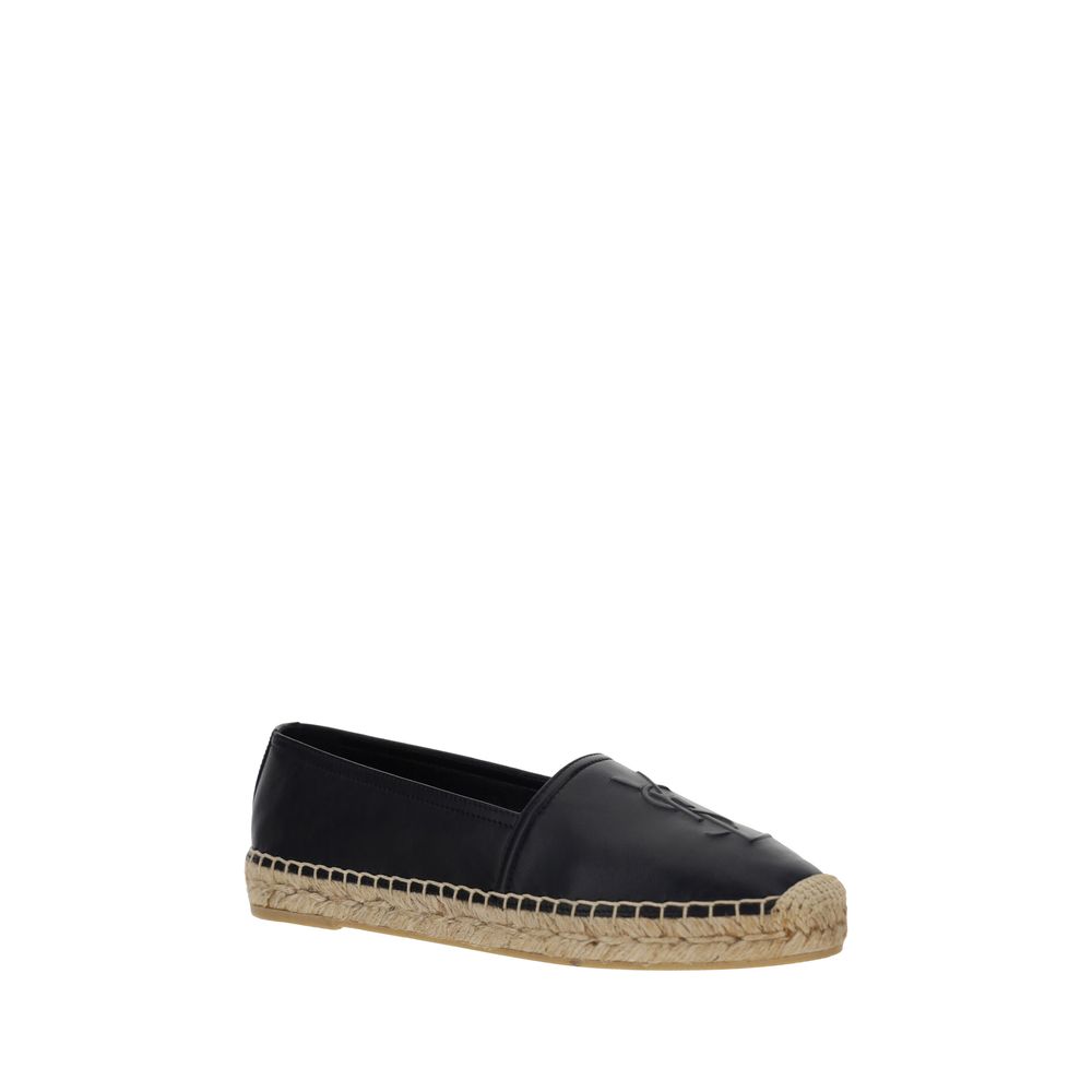 Saint Laurent Black Lamb Ovis Aries Aries Espadrilles Saint Laurent
