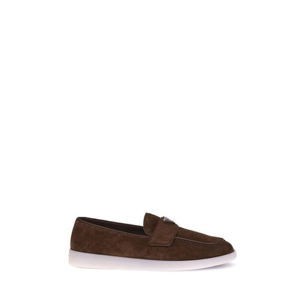 Prada Brown Rubber Slip-On Loafers Prada