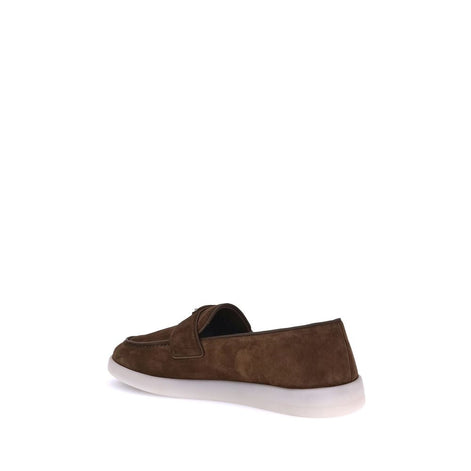 Prada Brown Rubber Slip-On Loafers Prada