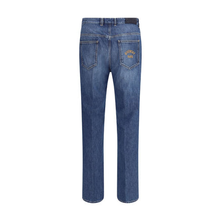 Givenchy Blue Cotton Straight-Leg Jeans Givenchy
