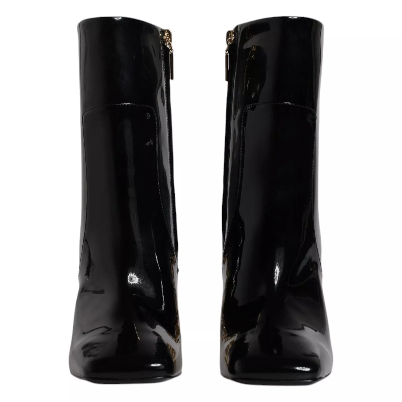 Dolce & Gabbana Black Jackie Leather Mid Calf Boots Shoes Dolce & Gabbana
