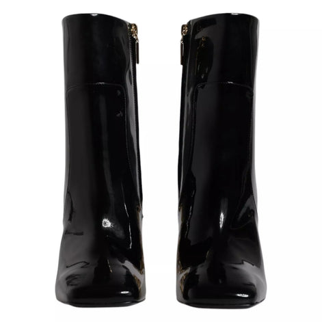Dolce & Gabbana Black Jackie Leather Mid Calf Boots Shoes Dolce & Gabbana