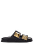 Valentino Garavani Black Leather Slippers Valentino Garavani