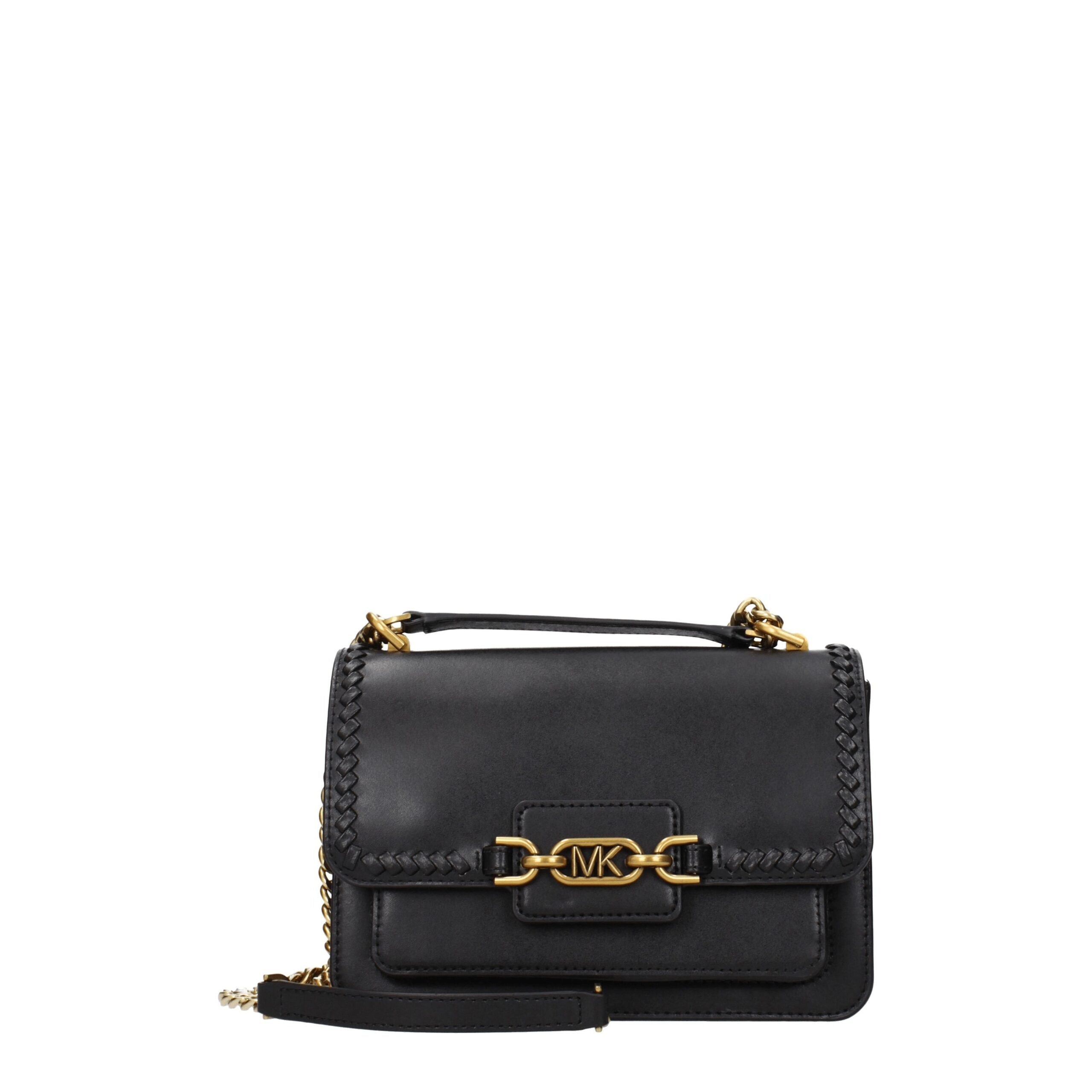 Sac bandoulière en cuir noir Michael Kors