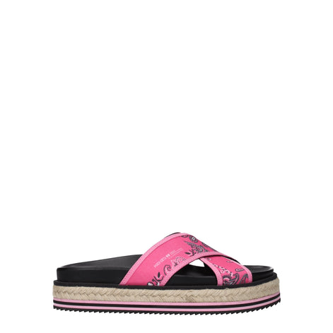 Kenzo Pink Fabric Slippers Kenzo