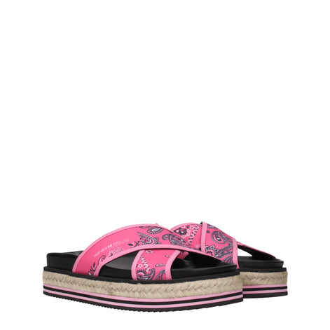 Kenzo Pink Fabric Slippers Kenzo