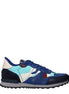 Valentino Garavani Blue Leather Athletic Sneakers Valentino Garavani