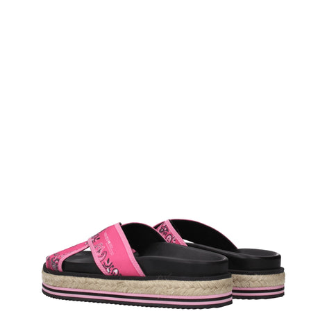Kenzo Pink Fabric Slippers Kenzo