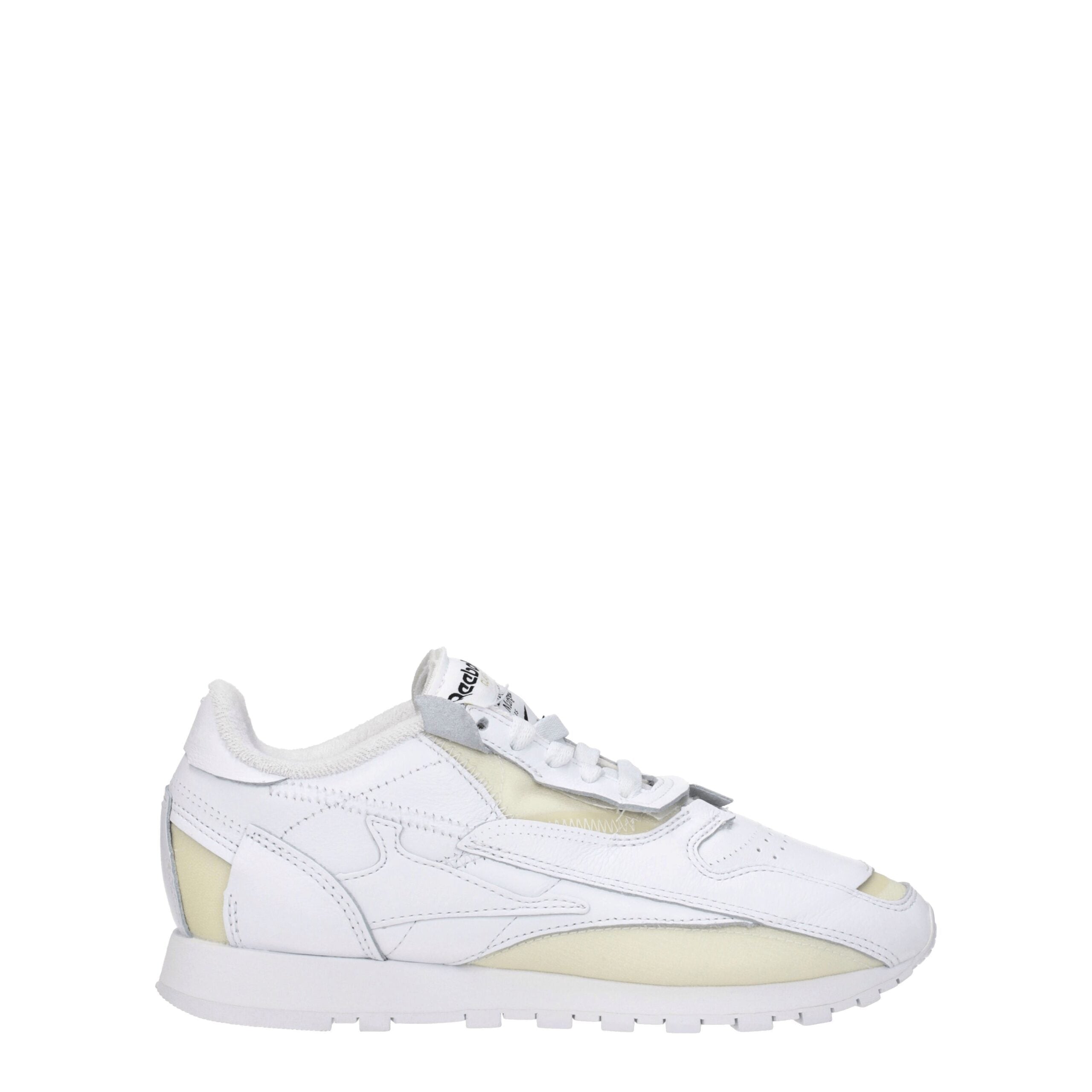 Maison Margiela White Leather Athletic Sneakers Maison Margiela