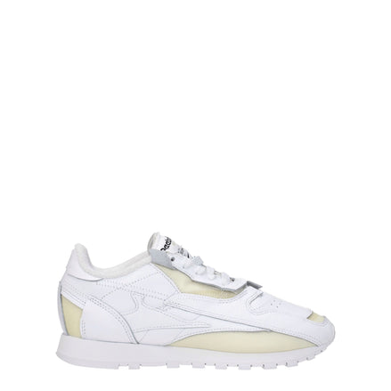Maison Margiela White Leather Athletic Sneakers Maison Margiela